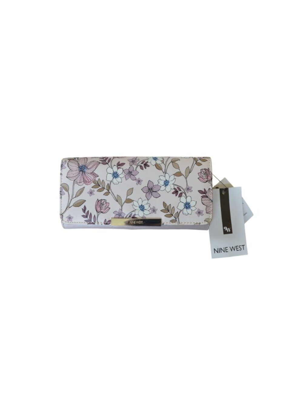 New Nine West Wildwood SLG Organizer Bifold Wallet Magnolia Floral Preppy Spring - Picture 2 of 7